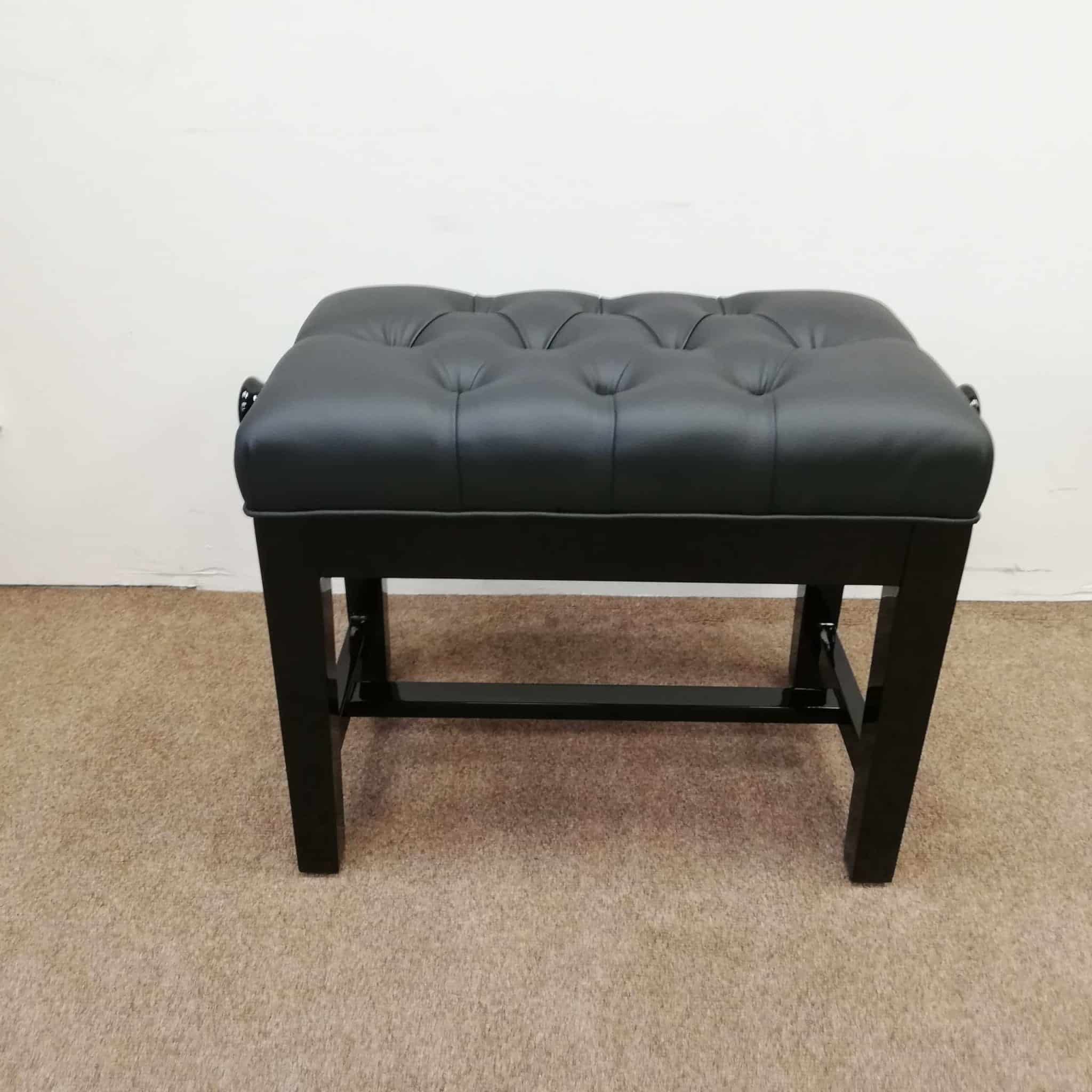 ADJUSTABLE PIANO STOOL, SOLID FIXED LEG NO ASSEMBLY REQUIRED