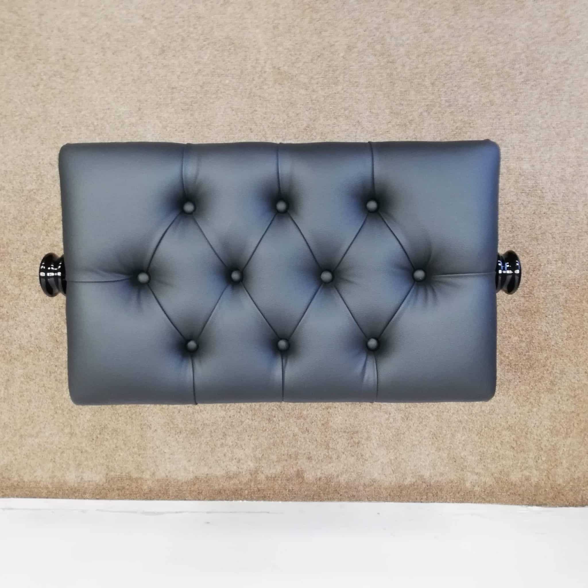 ADJUSTABLE PIANO STOOL, SOLID FIXED LEG NO ASSEMBLY REQUIRED