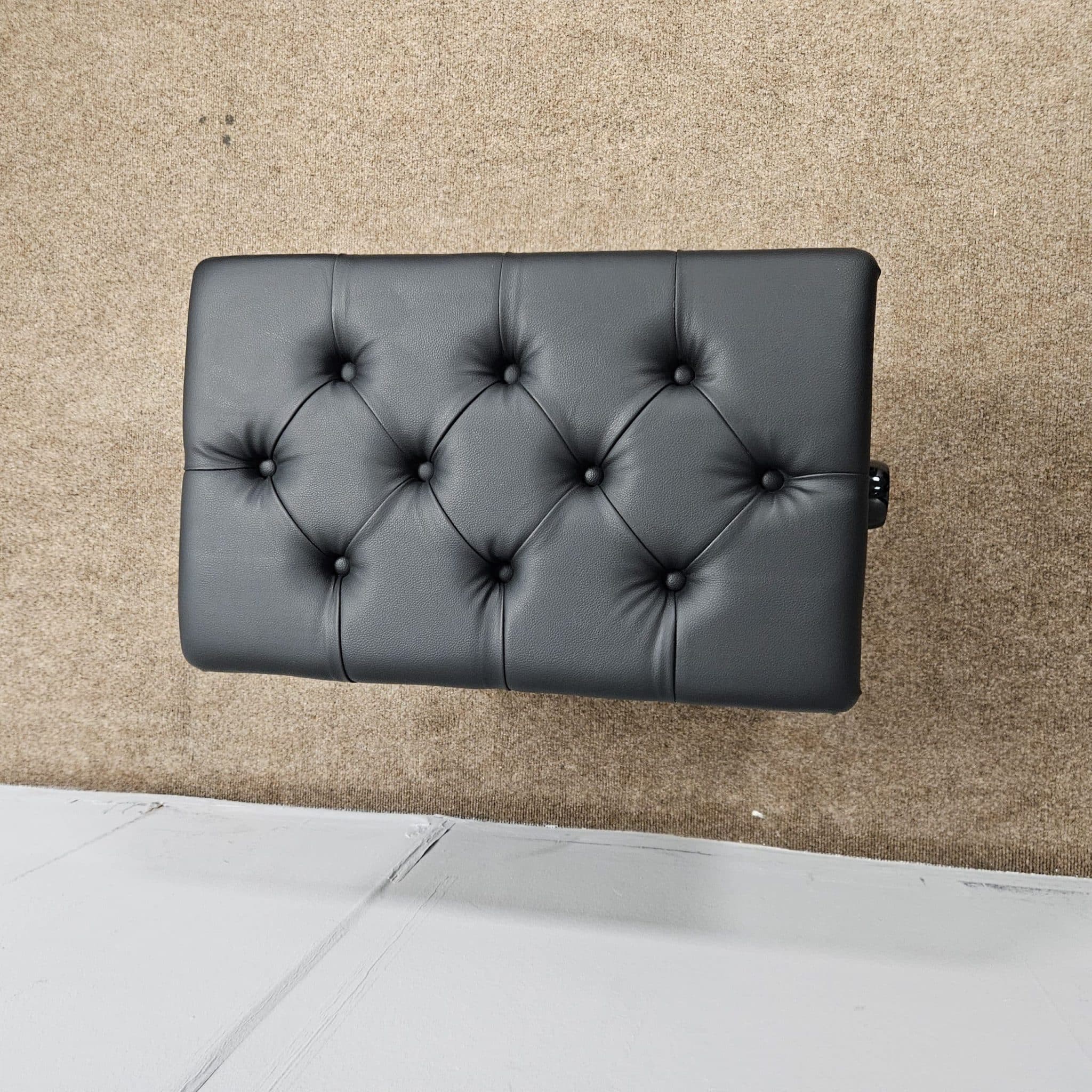 MUSIC STORAGE ADJUSTABLE PIANO STOOL WITH BRASS STUDS