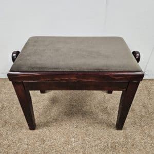 SOLO ADJUSTABLE PIANO STOOL IN MAHOGANY