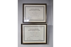 James Little and Paul Lampert's Diplomas in Piano Tuning