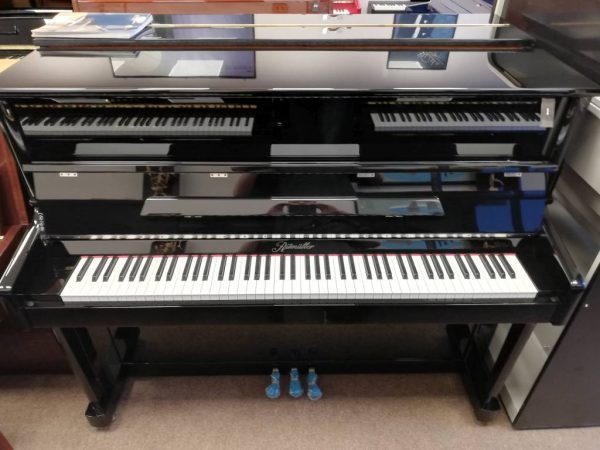 Ritmuller upright piano R118 (Black) LL Pianos 01923 820 470
